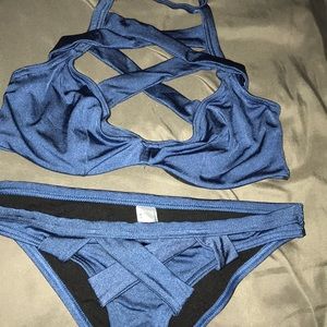 Blue bathing suit